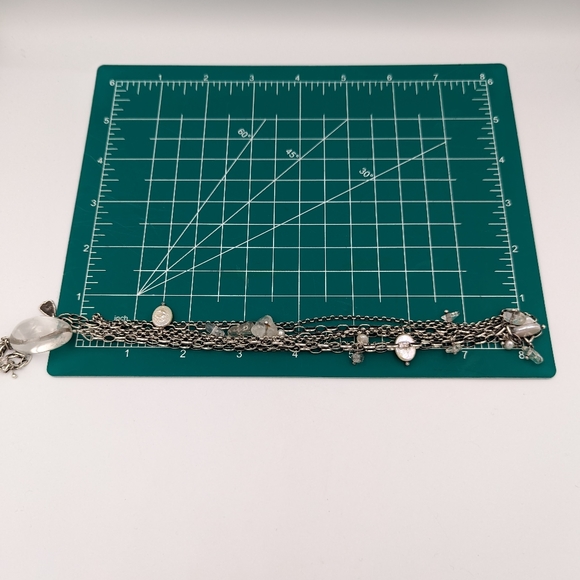 Long SILPADA Sterling Silver Freshwater Pearl Crystal Tassel Necklace 35" - Picture 8 of 10